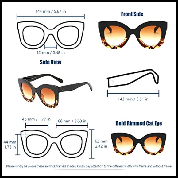 Plastic Butterfly Cat Eye Sunglasses with UV400 Protection main image 4